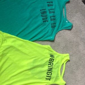 Like new Victoria Secret open back tank bundle